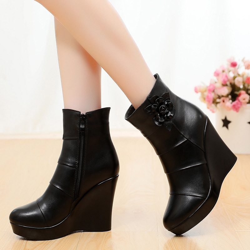 33-41 Plush Women's High Boots - Ethnic Modern Fashion 评论和价格