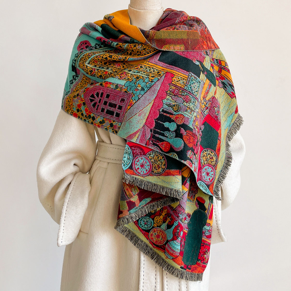 Autumn Winter Women Imitation  - Go Ethnic Fashion 评论和价格