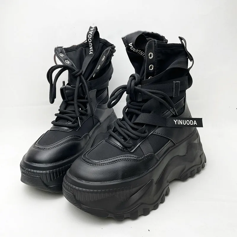 Autumn Winter Platform Boots W - Ethnic Modern Fashion 评论和价格