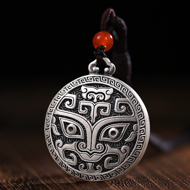 BOCAI S999 Silver Pendant for  - Ethnic Fashion Design 评论和价格