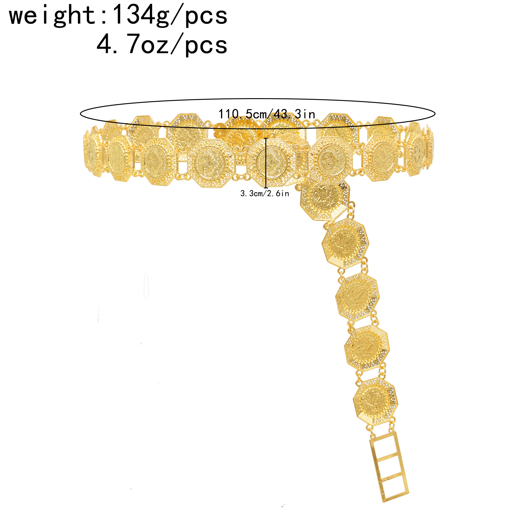 Coin Waist Chain Belt for Wome - Ethnic Fashion Co In 评论和价格